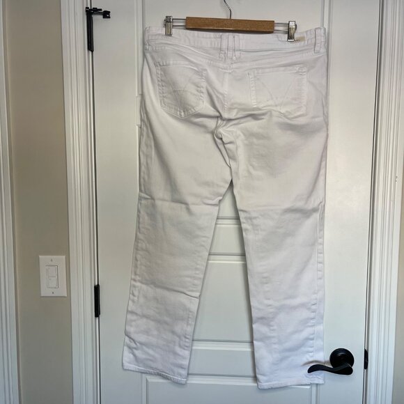 Kut From The Kloth Catherine Boyfriend Jeans Women's Size 14 White Cotton Denim - Picture 3 of 14